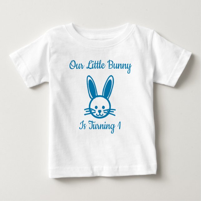 Little Bunny 1. Geburtstag Baby T-shirt (Vorderseite)
