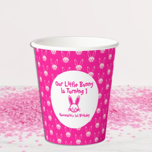 Little Bunny 1. Geburtstag Papier Cups Pappbecher (Von Creator hochgeladen)