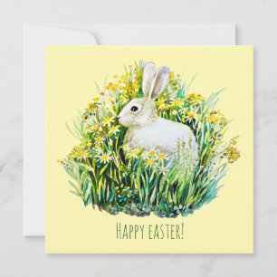 Little Bunny Aquarell Postcard Karte