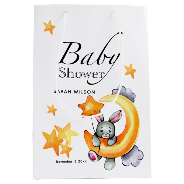 Little Bunny Baby Showbeutel Mittlere Geschenktüte (Vorderseite)