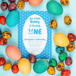 Little Bunny First Geburtstag Einladung