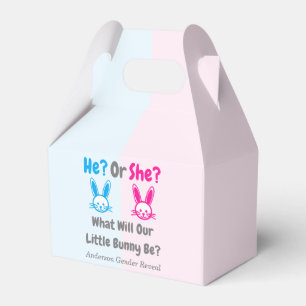 Little Bunny Gender Reveal Geschenkschachtel