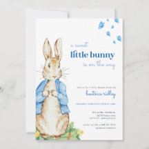 Little Bunny Peter Rabbit Kinderdusche Einladung
