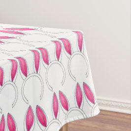 Little Bunny Pink Rabbit Oars Baby Dusche Oster Tischdecke