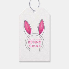 Little Bunny Pink Rabbit Oars Neue Babydusche Geschenkanhänger