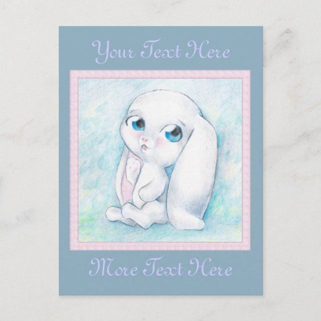Little Bunny Postcard Postkarte (Vorderseite)