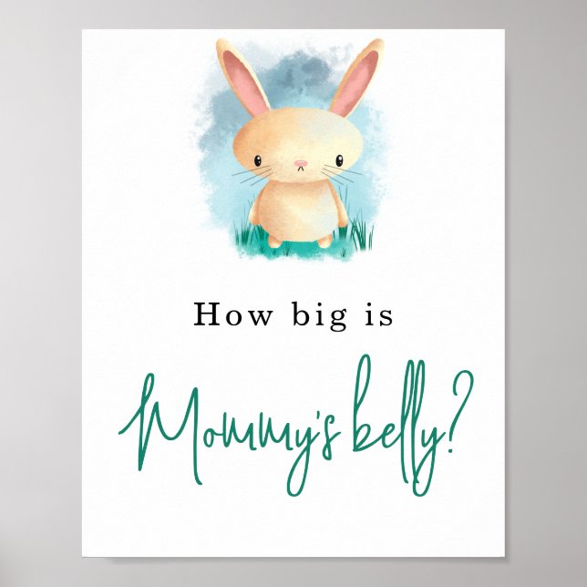 Little Bunny - Wie groß ist Mama's Bauch? Poster (Vorne)