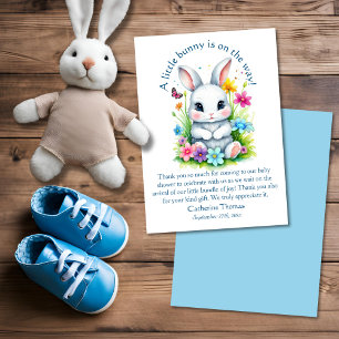 Little Bunny Wildblume Garden Easter Baby Dusche Dankeskarte