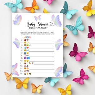 Little Butterflies - Baby-Dusche Emoji-Picktionary