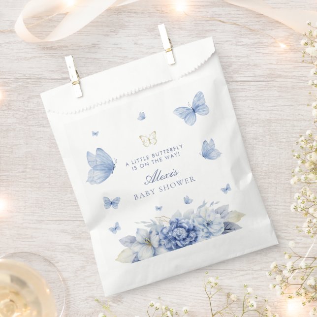 Little Butterfly Boy Baby Dusche Geschenktütchen (Ausgeschnitten)