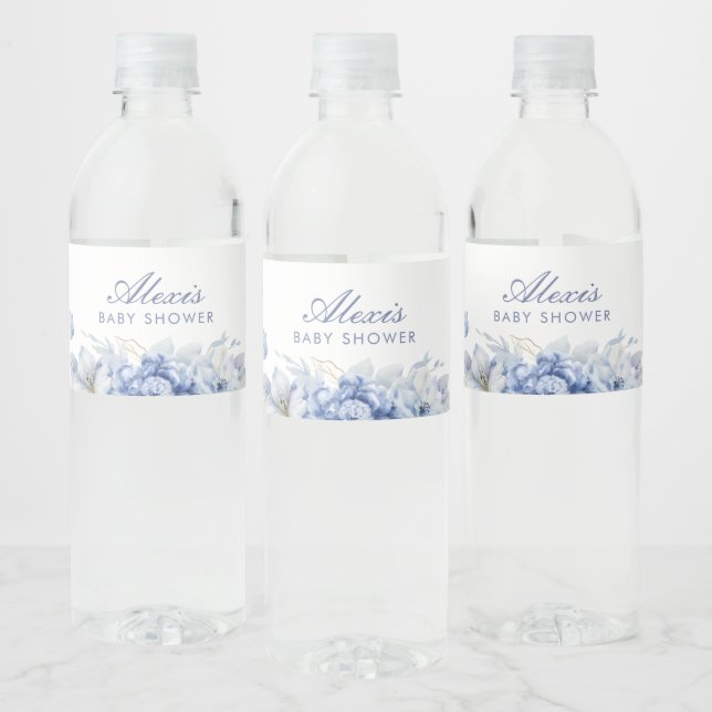 Little Butterfly Boy Baby Dusche Wasserflaschenetikett (Flaschen)