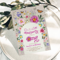 Little Butterfly Bright Wildfower 1. Geburtstag