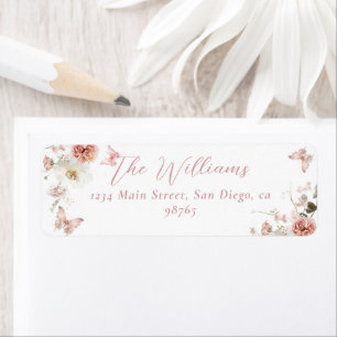 Little Butterfly Pink Floral Baby Girl Dusche