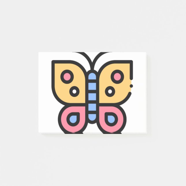 Little Butterfly Post-it Klebezettel (Vorderseite)