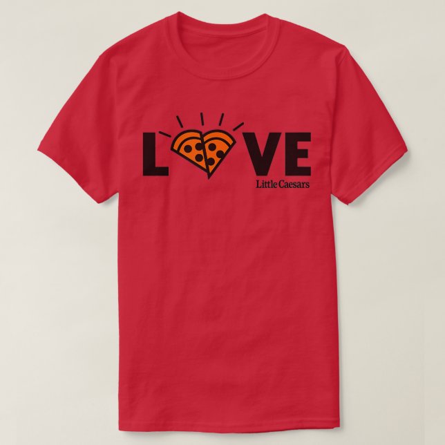 Little Caesars Liebe Pizza T-Shirt (Design vorne)