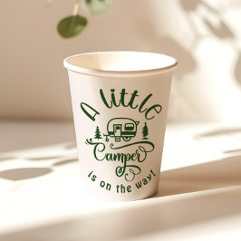 Little Camper ist auf dem Weg minimalistisch grün Pappbecher