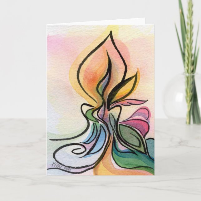 Little Candle Notecard Karte (Vorderseite)