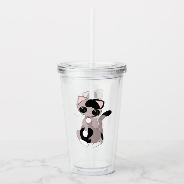 Little Cat Acrylic Tumbler Acryltrinkbecher (Vorderseite)