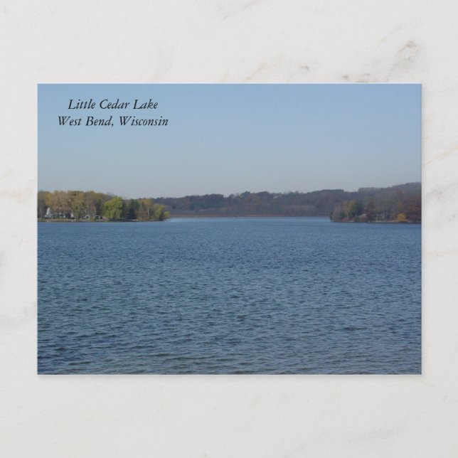 Little Cedar Lake Postkarte (Vorderseite)