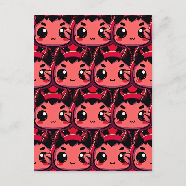 Little Chibi Devil Postkarte (Vorderseite)