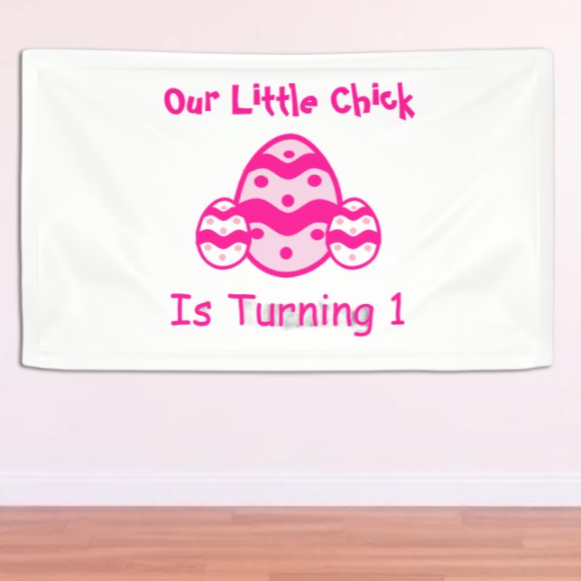 Little Chick 1. Geburtstag Banner (Von Creator hochgeladen)
