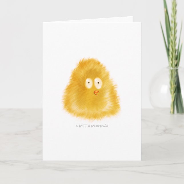 Little Chick Critter Feiertagskarte (Vorderseite)