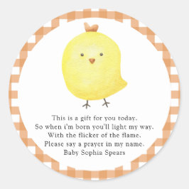 Little Chick - Gebetskandal Runder Aufkleber