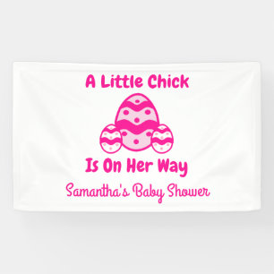 Little Chick Oaster Baby Dusche Banner
