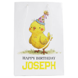 Little Chick Personalisiert Wrapping Paper Geburts Mittlere Geschenktüte