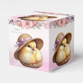 Little Chick Pink Ribbon Bevorzugung Box Geschenkschachtel