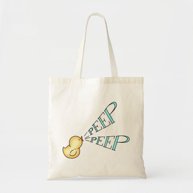 Little Chick sagt: Peep Peep Tragetasche (Vorne)