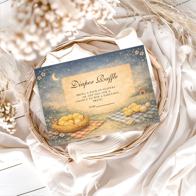 Little Chick Spring Diapper Raffle Begleitkarte (Von Creator hochgeladen)