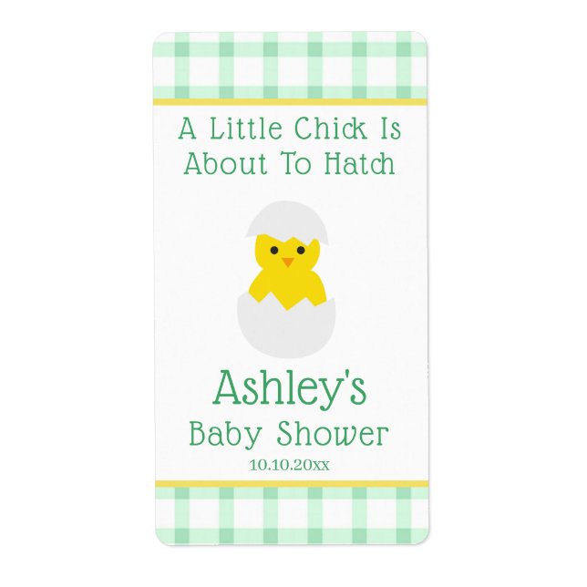 Little Chick To Hatch Gender Neutral Baby Shower (Vorne)