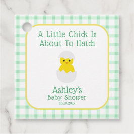 Little Chick To Hatch Gender Neutral Baby Shower Geschenkanhänger