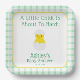 Little Chick To Hatch Gender Neutral Baby Shower Pappteller