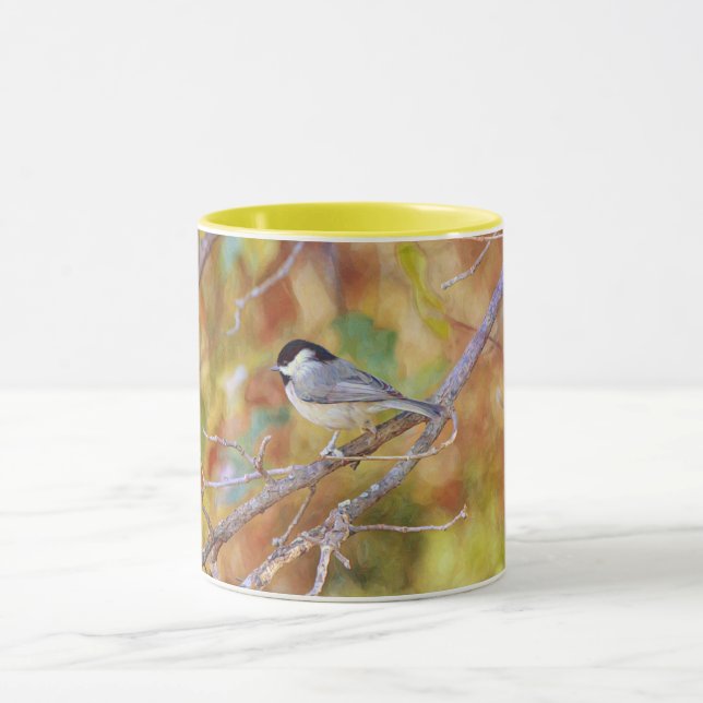 Little Chickadee Bird Ard Tasse Cup (Zentrum)