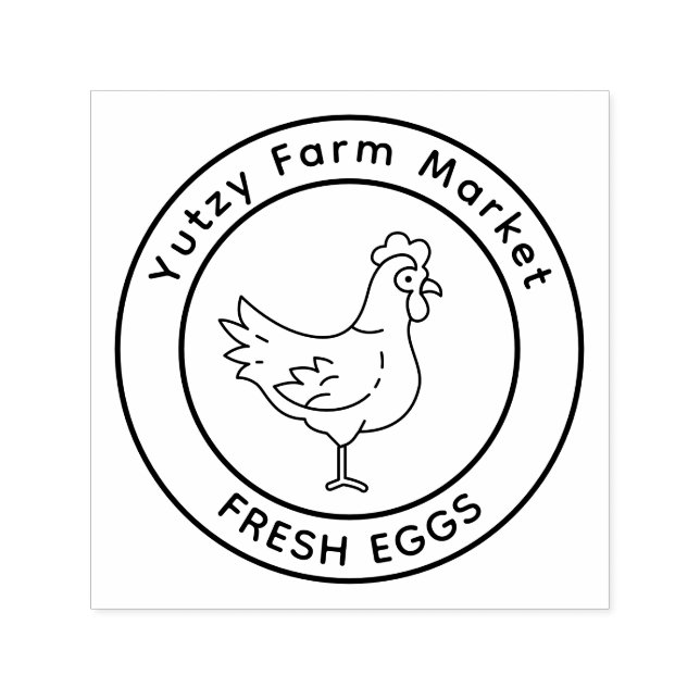 Little Chicken Farm Market  Permastempel (Design)