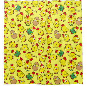 Little Chicky Chicky Duschvorhang