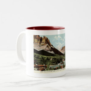 Little Chief Mountain, Glacier National Park, MT Zweifarbige Tasse