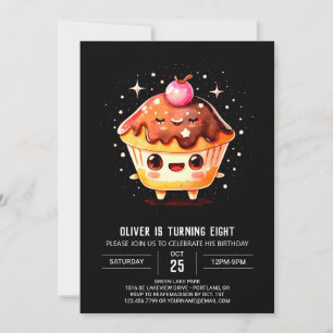 Little Chocolate Delight Muffin Geburtstag Einladung