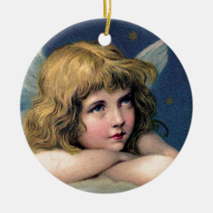 Little christmas angel keramik ornament