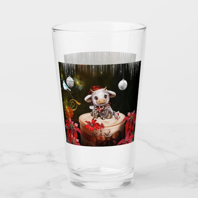 Little christmas cow glas (Vorderseite)