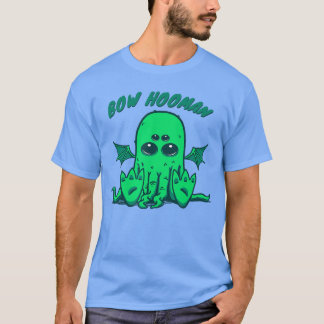 Little Chubby Kawaii Baby Cthulhu Bow Human Cosmic T-Shirt