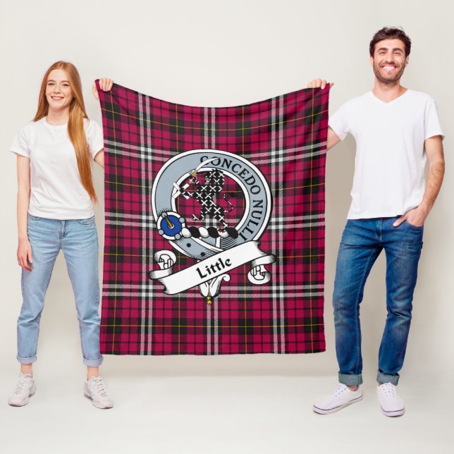 Little Clan Abzeichen Tartan Kariert Fleecedecke (Beispiel)