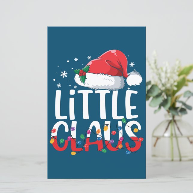 Little Claus Christmas Pajamas Matching Family Xma (Stehend Vorderseite)