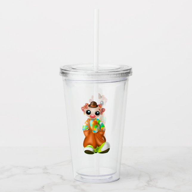 Little Clown Acrylic Tumbler Acryltrinkbecher (Vorderseite)
