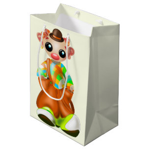 Little Clown Boy Geschenkbeutel Circus Mittlere Geschenktüte