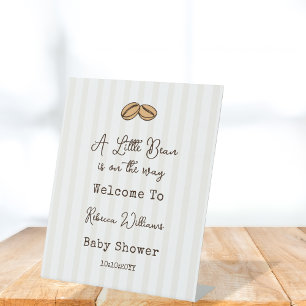 Little Coffee Bean Babyparty-Willkommen Sockelschild