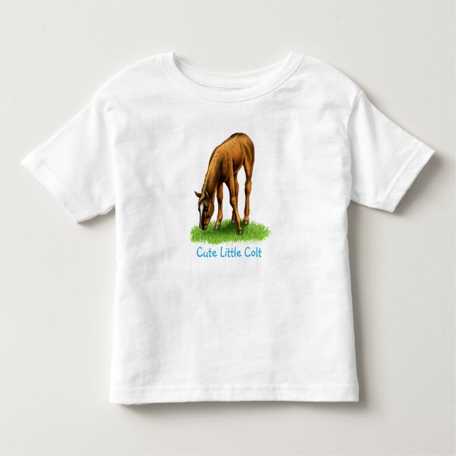 Little Colt Foal Horse Baby Shirt (Vorderseite)