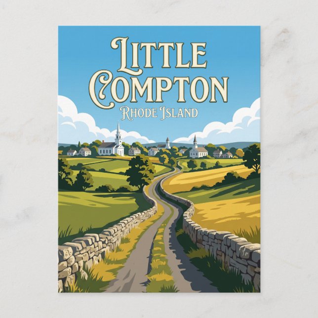 Little Compton, Rhode Island Postkarte (Vorderseite)